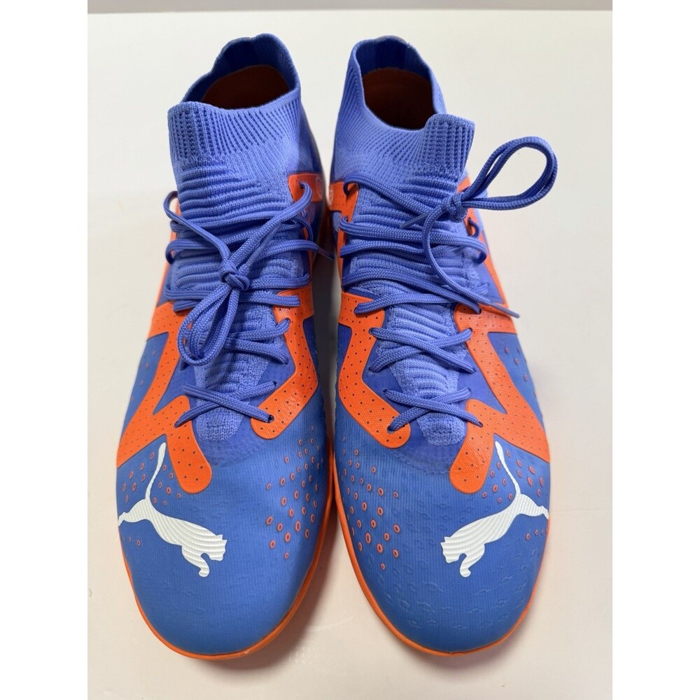 Puma Future Ultimate Cage Turf Shoes - Blue/White/Orange Size 10